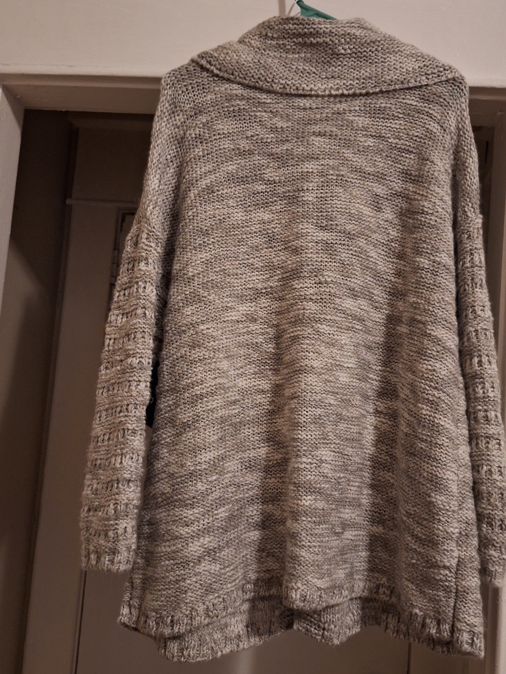 Relaxed Open-Front Cardigan Sweater - Picture 3 of 5